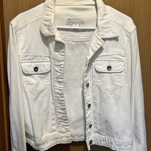 White jean jacket